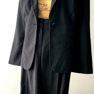 Black Pants Suite with Pinstripes
